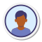 User Male Circle Skin Type 3 icon