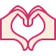 heart gesture icon