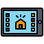 tableta-externa-vivienda-hogar-inteligente-xnimrodx-color-lineal-xnimrodx icon