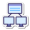 stickers style networking manager icon