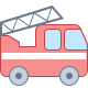 office l style fire truck icon