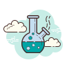 cloud style 봉 icon