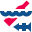 stencil style marine pollution icon