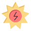 外部太陽エネルギーエネルギー源と電力産業フラットアート アイコンフラットフラットアートアイコン 1 icon