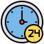 24 hours icon