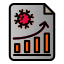 coronavirus statistics icon