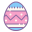 cute color style 부활절 달걀 icon