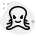 Octopus pouting facial expression emoticon shared on messenger icon