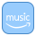 blue ui style amazon music icon