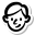 stickers duotone style male user icon