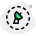 Satellite dish antenna isolated on white background icon