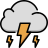 externo-Cloud-Thunder-weather-beshi-color-kerismaker icon