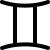 ios 17 filled style zwillinge icon