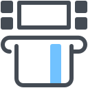 pastel color style atm icon