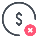 Excluir dólar icon