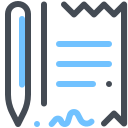 pastel color style scheckbuch icon