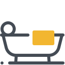 pastel color style hydrotherapy icon