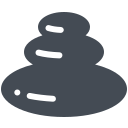 pastel color style stones icon