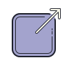 color hand drawn style external link icon