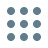 color style circled menu icon