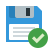 color style save close icon