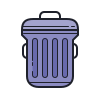 color hand drawn style löschen icon