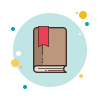 bubbles style bookmark icon