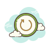 cloud style restart icon