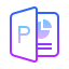 gradient style ms powerpoint icon