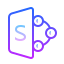 gradient style ms 셰어 icon