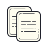 color hand drawn style terms and conditions icon