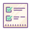 cute color style checklist icon