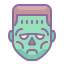 cute color style frankensteins monster icon