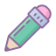 cute color style 연필 icon