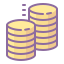 cute color style sales performance icon