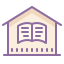 cute color style 학교 icon