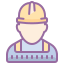 cute color style worker icon