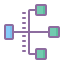 cute color style 병렬 작업 icon