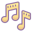 cute color style musical note icon