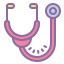 cute color style stethoscope icon
