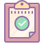 cute color style aufgabe abgeschlossen icon
