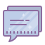 cute color style chat bubble icon