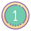 cute color style level 1 icon