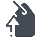 pastel color style increase discount icon