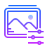 gradient style editor de fotos icon