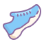 cute color style trainers icon