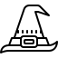 cute outline style hexe icon