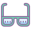 cute color style 안경 icon