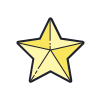 color hand drawn style star icon