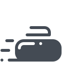 pastel color style curling stone icon